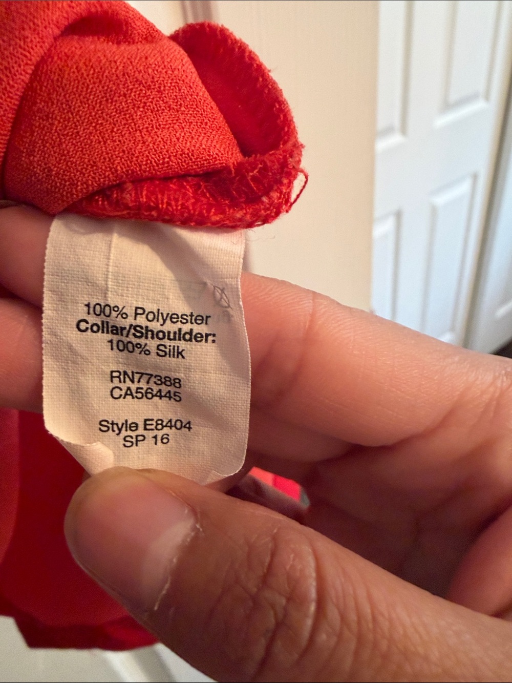 Madewell Red Short Sleeve Pocket Top - Picture 4 of 4